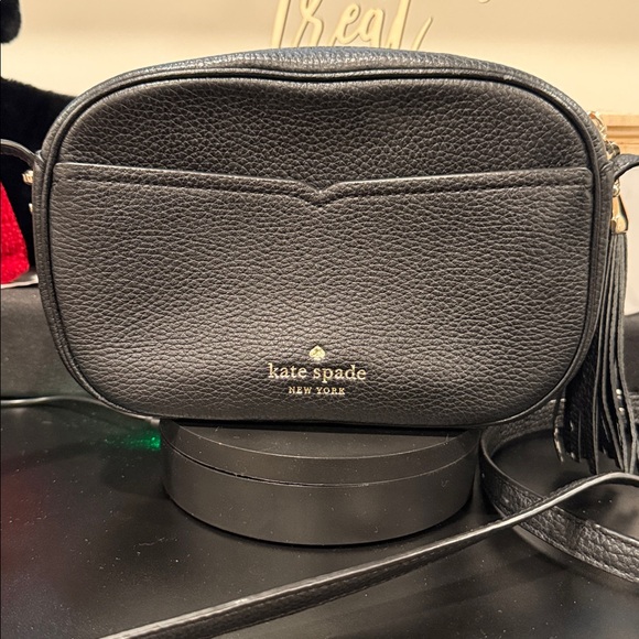 Kate Spade ♠️ Black Pebbled Leather Crossbody Bag - Picture 5 of 8
